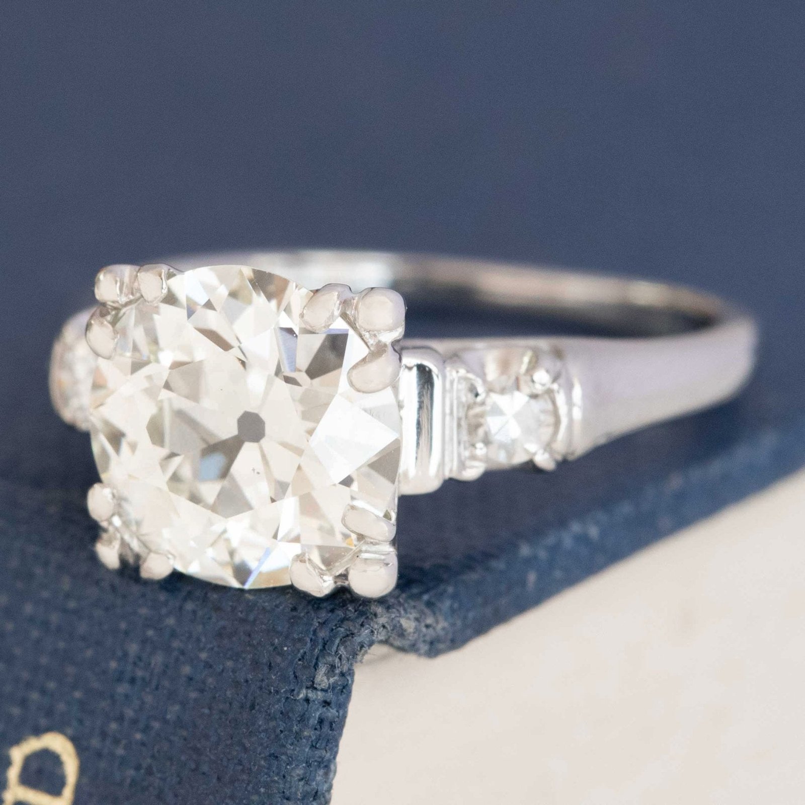 2.02ct Old European Cut Diamond Ring, GIA - Image 4