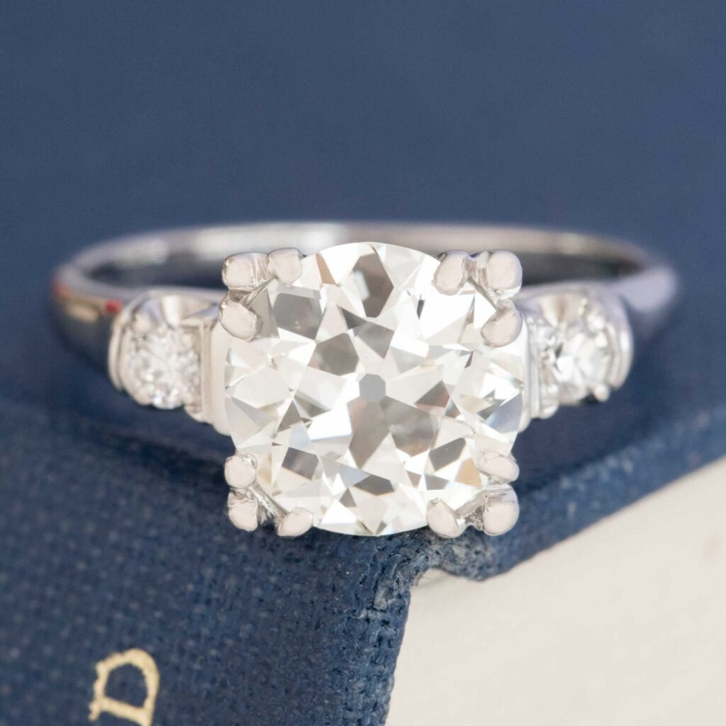 2.02ct Old European Cut Diamond Ring, GIA