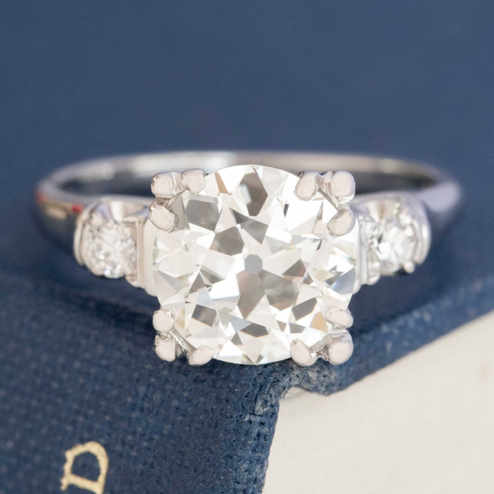 2.02ct Old European Cut Diamond Ring, GIA