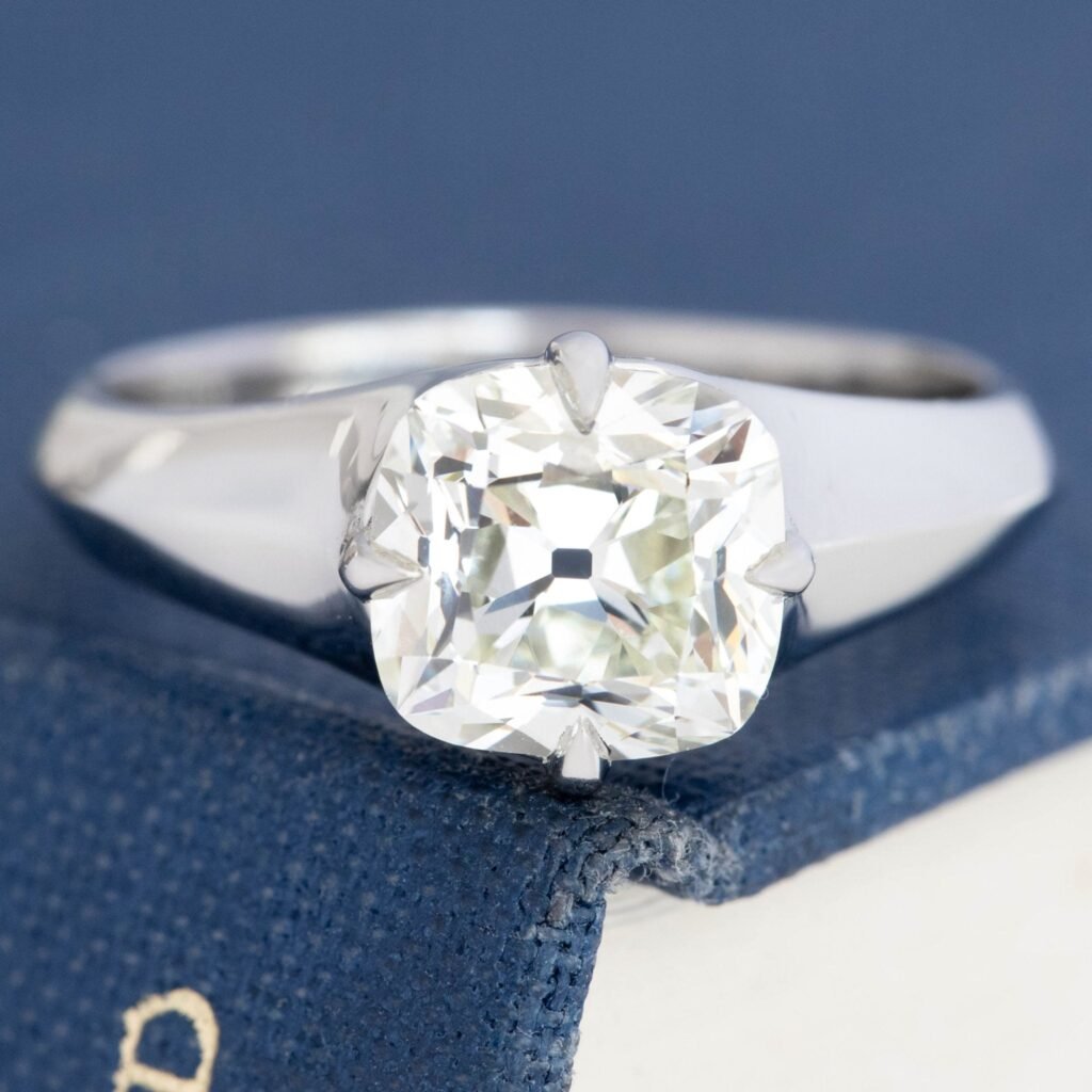 2.06ct Cushion Cut Diamond Solitaire, GIA
