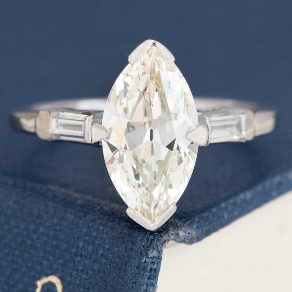 2.08ct Marquise Cut Diamond Solitaire