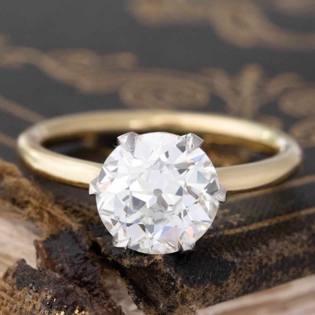 2.09ct Old European Cut Diamond Solitaire