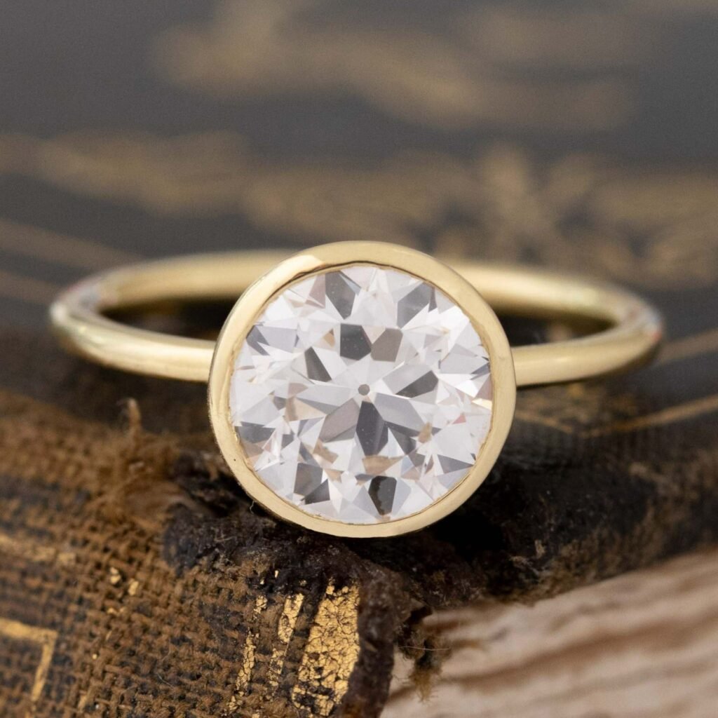 2.10ct Old European Cut Diamond Solitaire, GIA