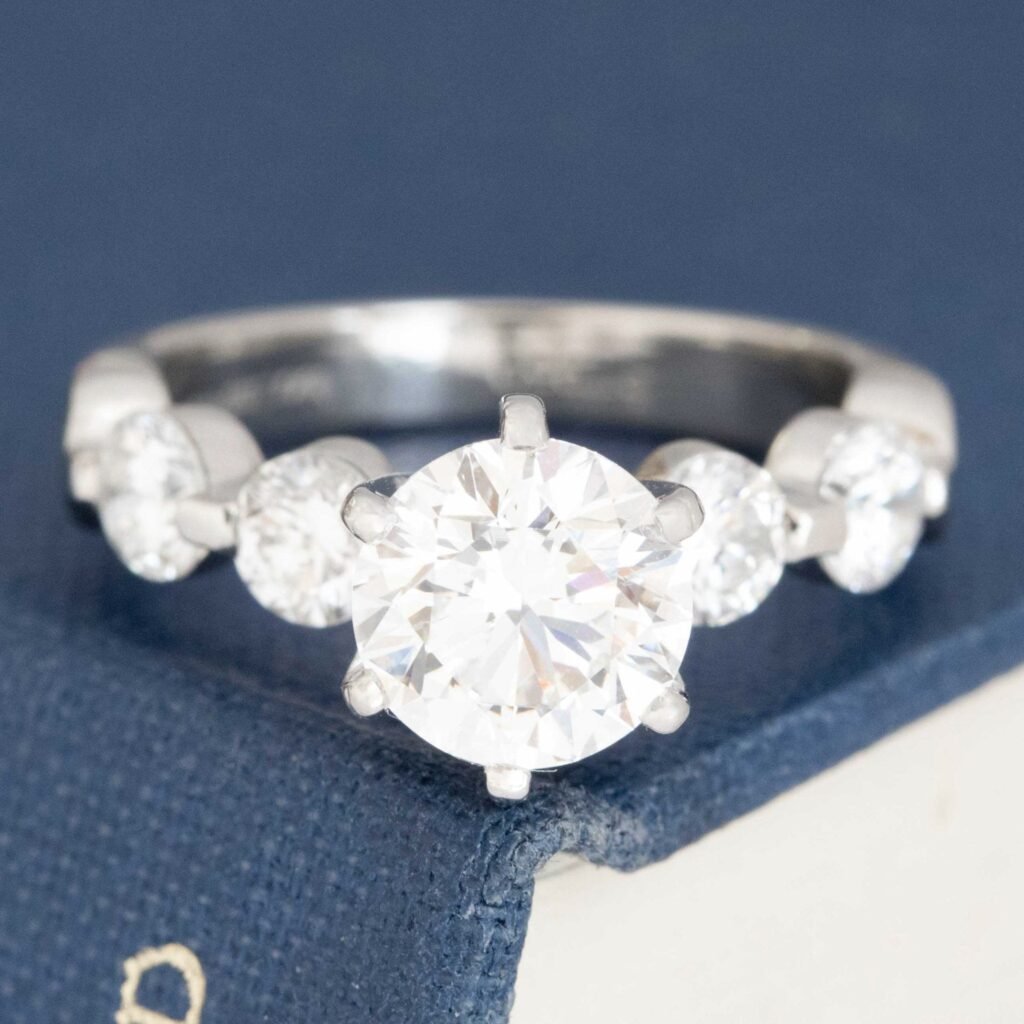 2.14ctw Round Brilliant Cut Diamond Ring, by Black Starr & Frost