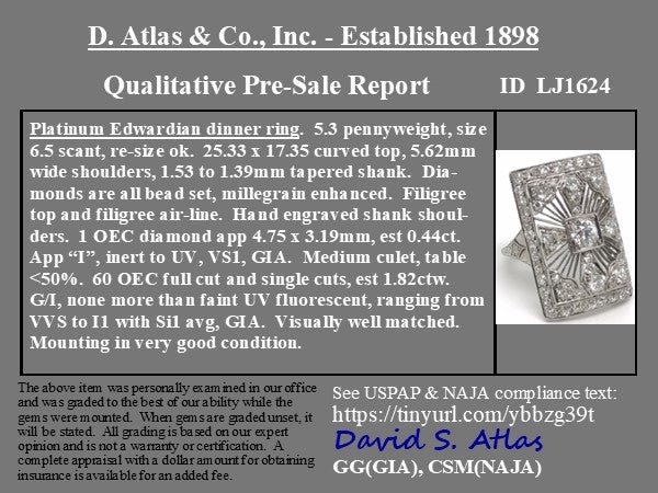 2.26ctw Edwardian Cross Ring - Image 3