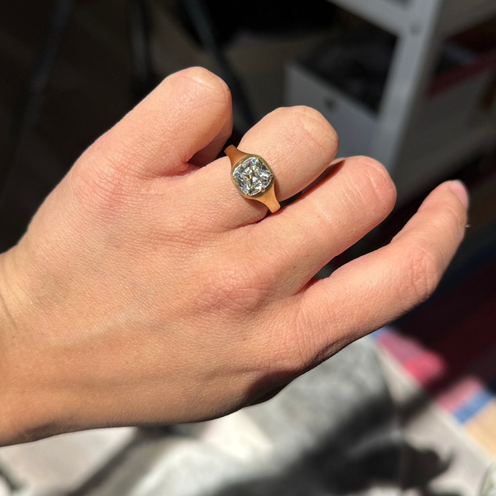 2.28ct Cushion Cut Diamond Solitaire, GIA - Image 2