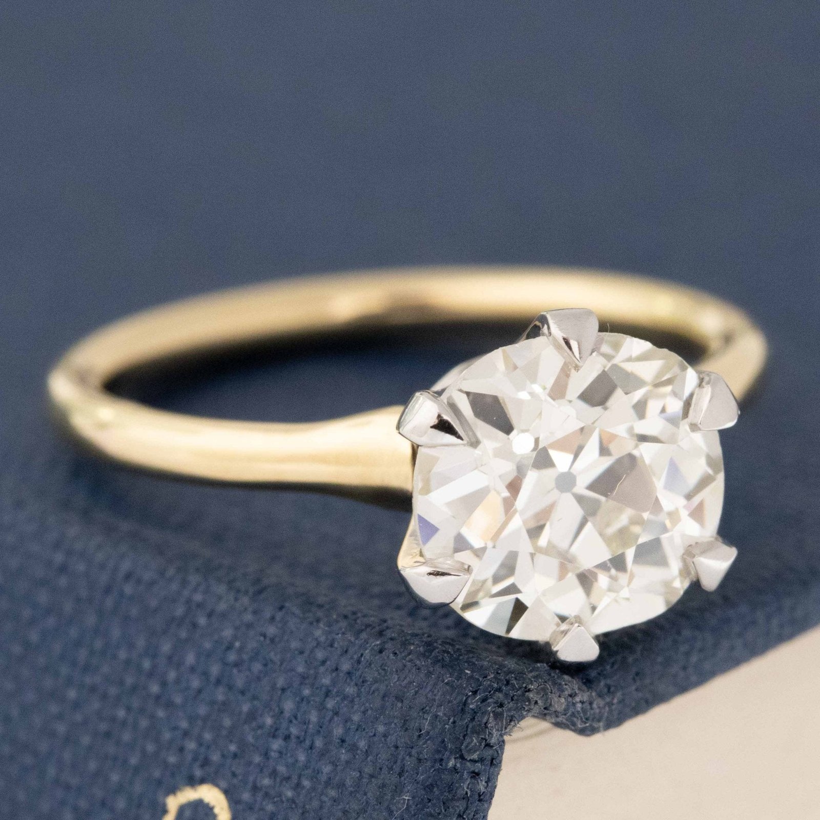 2.28ct Old Mine Cut Diamond Solitaire, GIA - Image 3