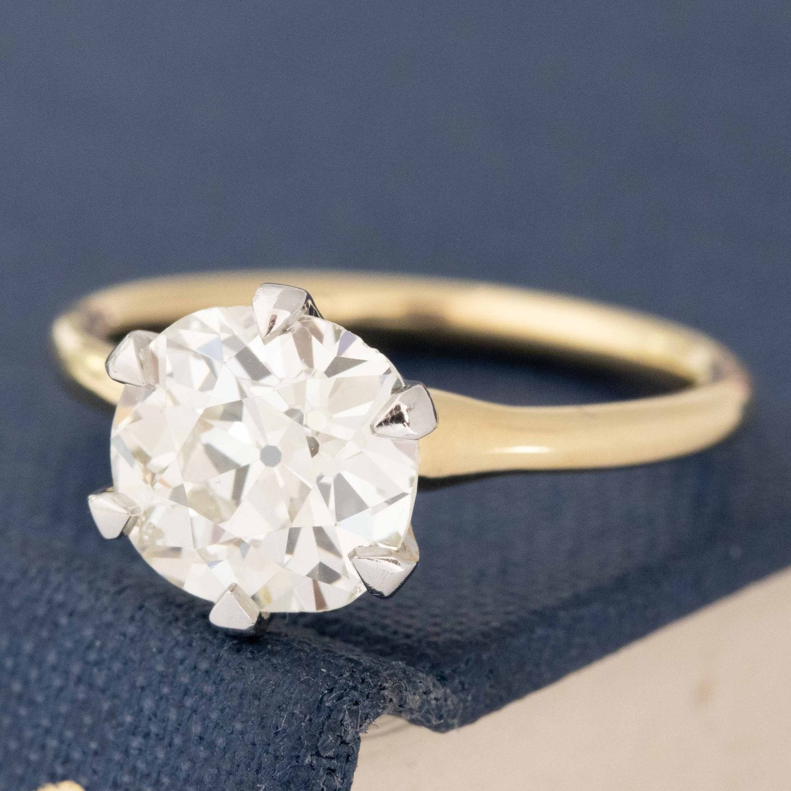 2.28ct Old Mine Cut Diamond Solitaire, GIA - Image 4