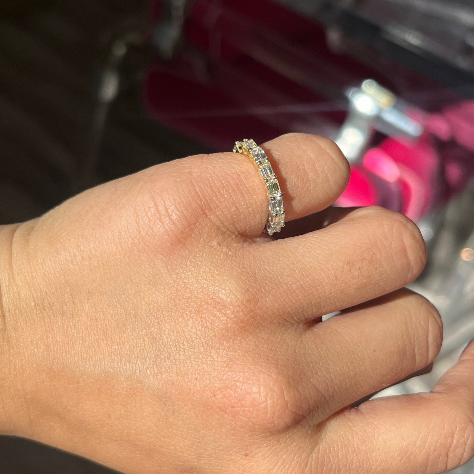 2.33ctw Baguette Cut Diamond Yin-Yang Eternity Band - Image 2
