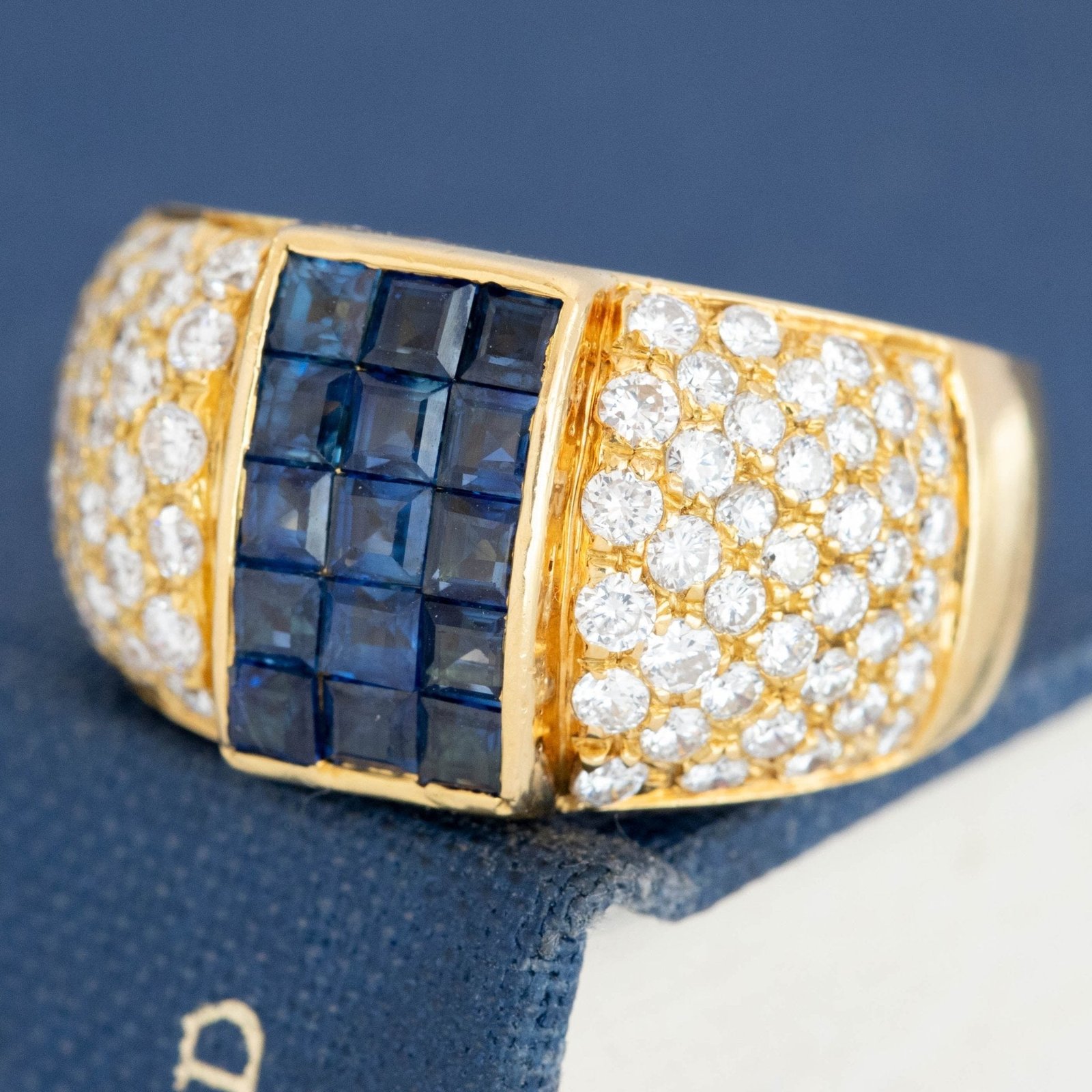 2.35ctw Diamond & Sapphire Cluster Ring, by Boucheron - Image 5