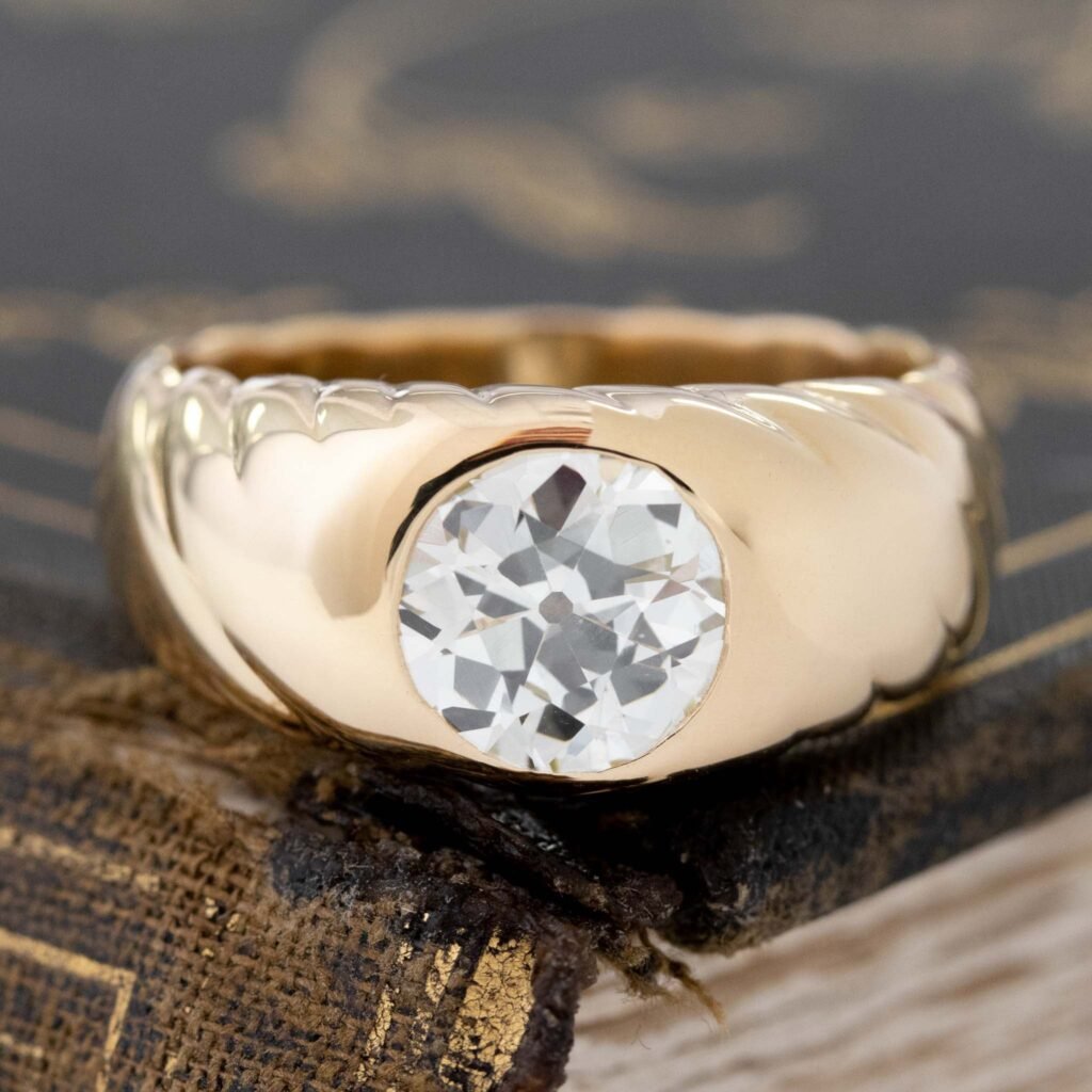 2.49ct Old European Cut Diamond Solitaire, French