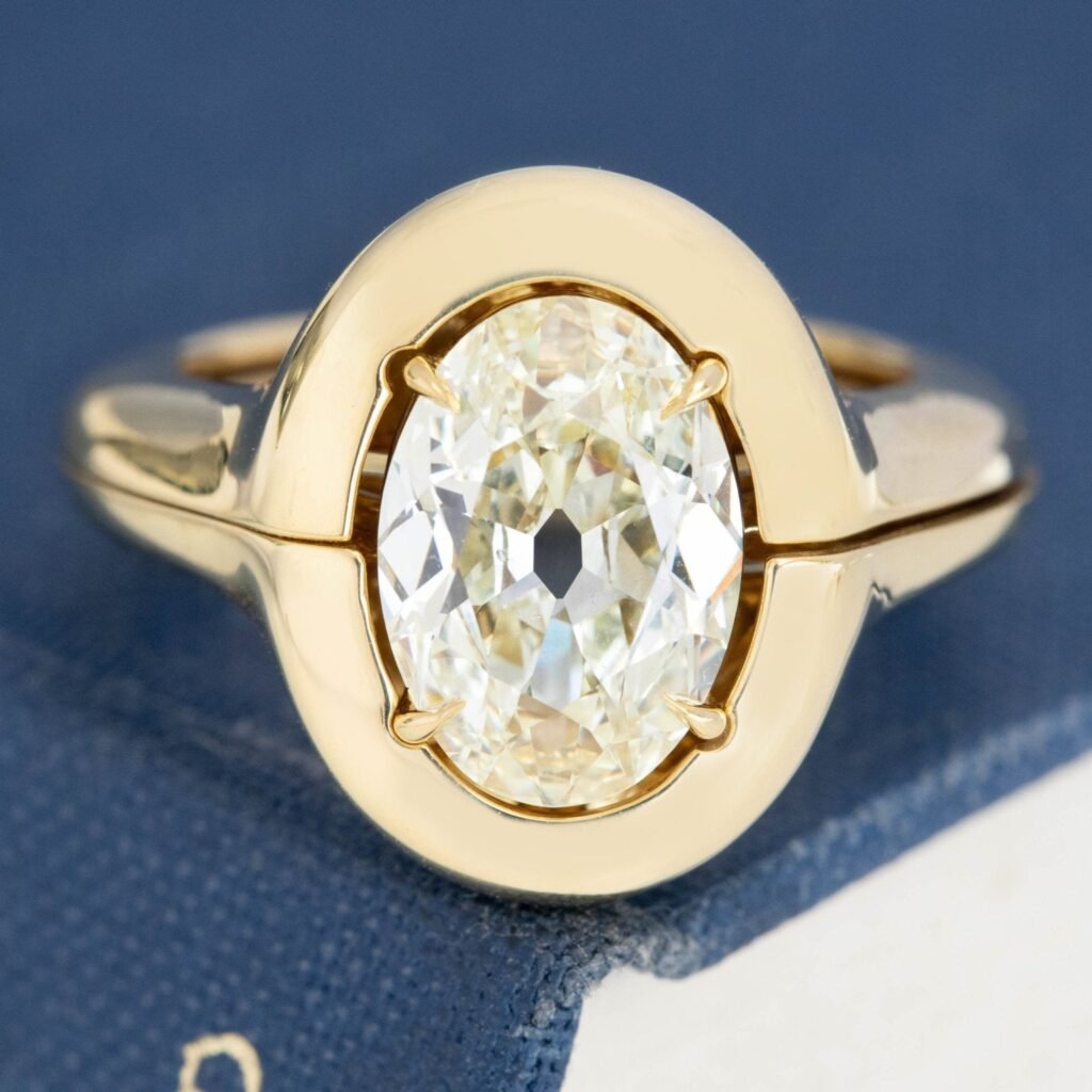 2.50ct Oval Cut Diamond Solitaire w/ Jacket, GIA