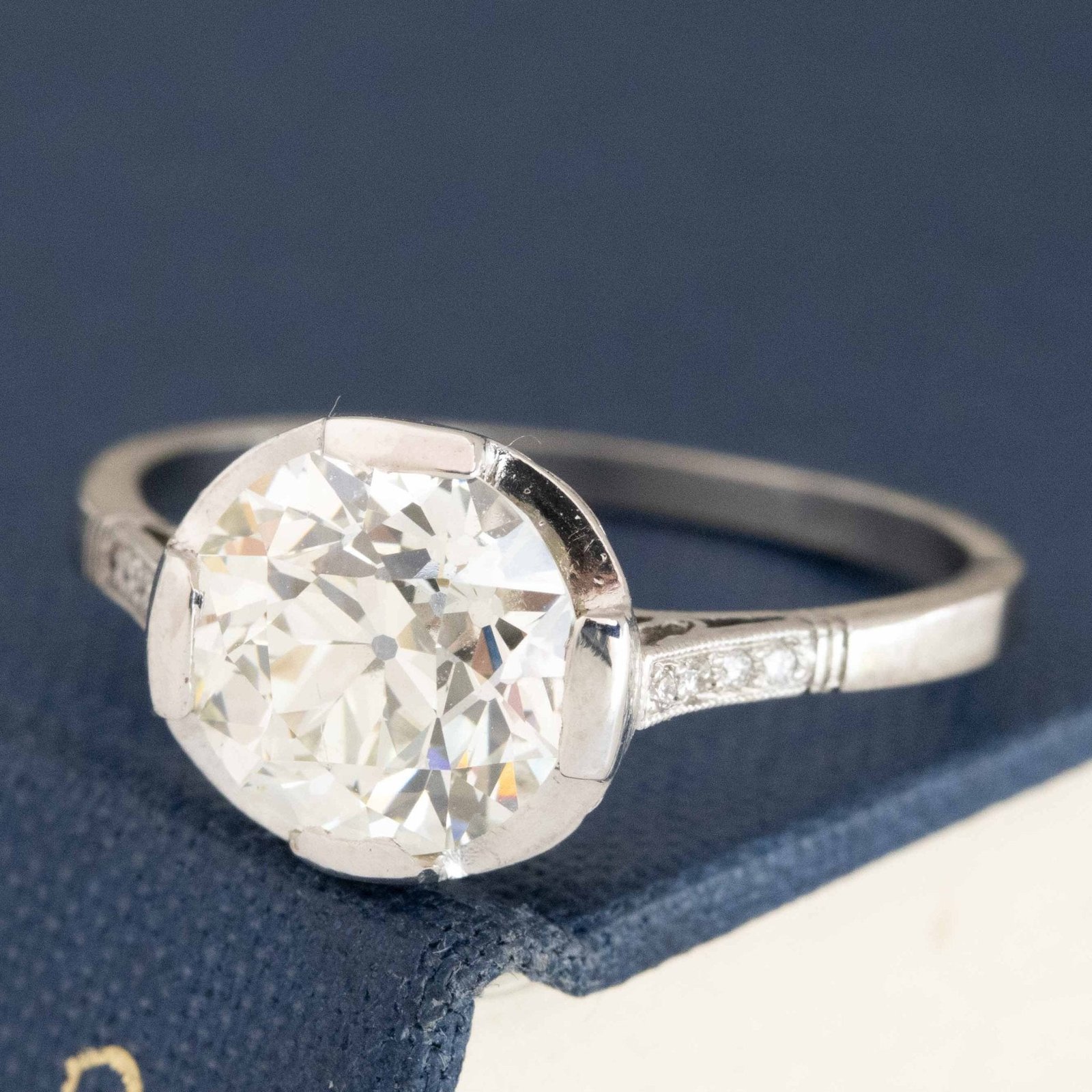2.59ct Old European Cut Diamond Solitaire, French - Image 4