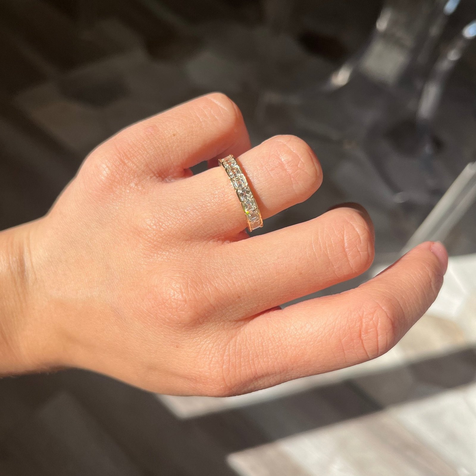 2.60ctw Asscher Cut Diamond Eternity Band - Image 2
