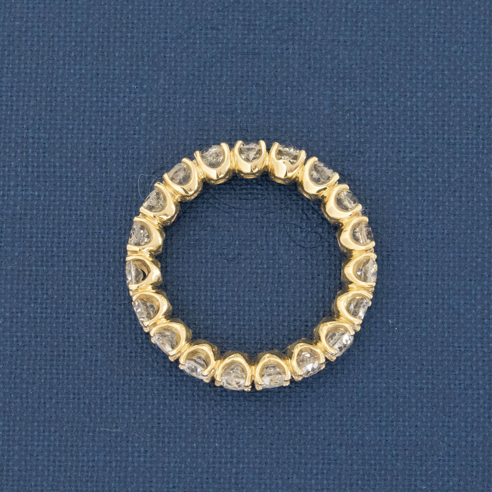 2.71ctw Old European Cut Diamond Eternity Band - Image 3