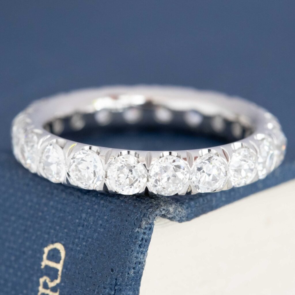 2.77ctw Old European Cut Diamond Eternity Band