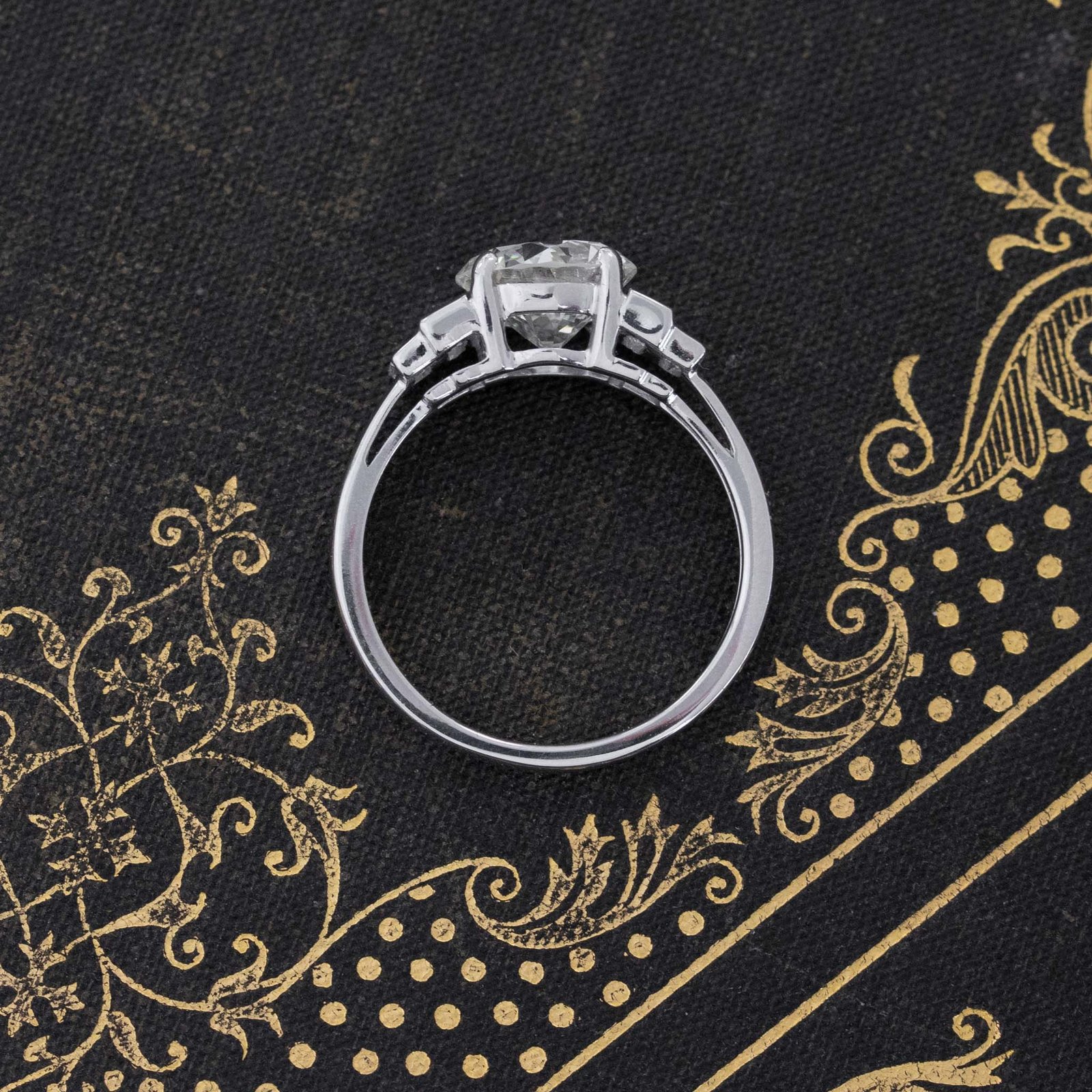 2.85ctw Transitional Cut Diamond Solitaire - Image 5