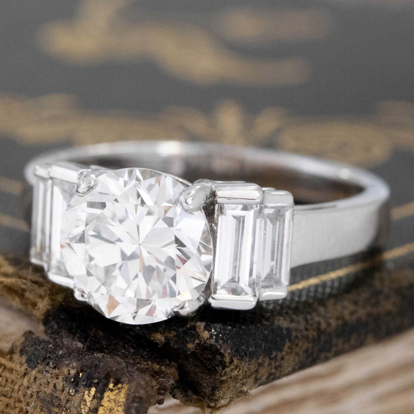 2.85ctw Transitional Cut Diamond Solitaire - Image 4