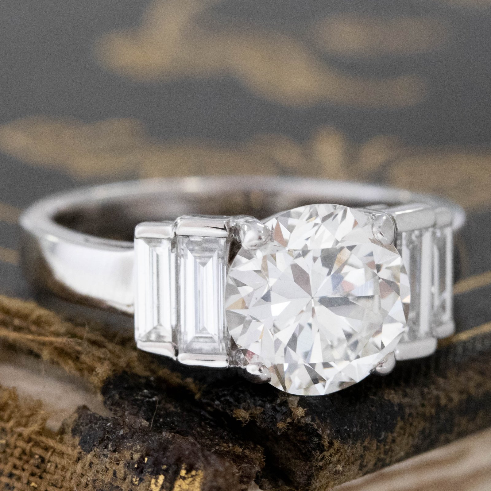 2.85ctw Transitional Cut Diamond Solitaire - Image 3