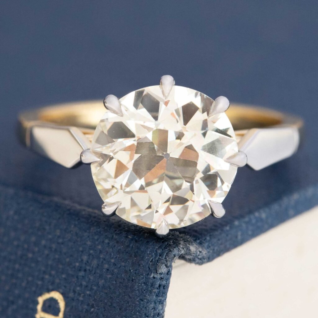 3.25ct Old European Cut Diamond Solitaire, GIA