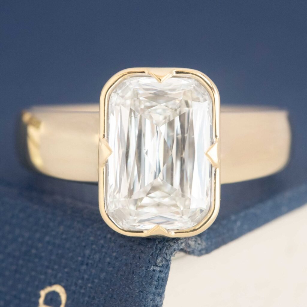 3.02ct Criss Cut Diamond Solitaire