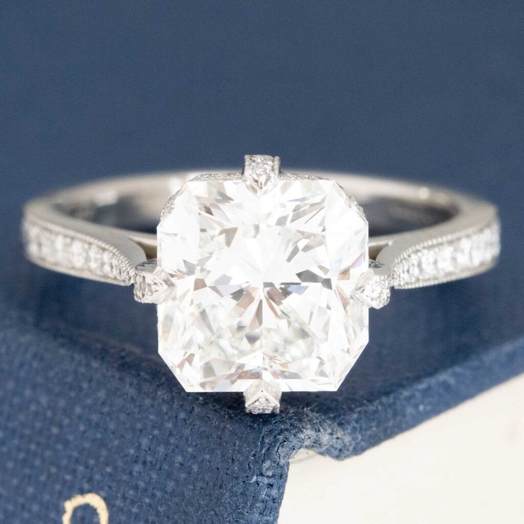 3.02ct Radiant Cut Diamond Ring, GIA