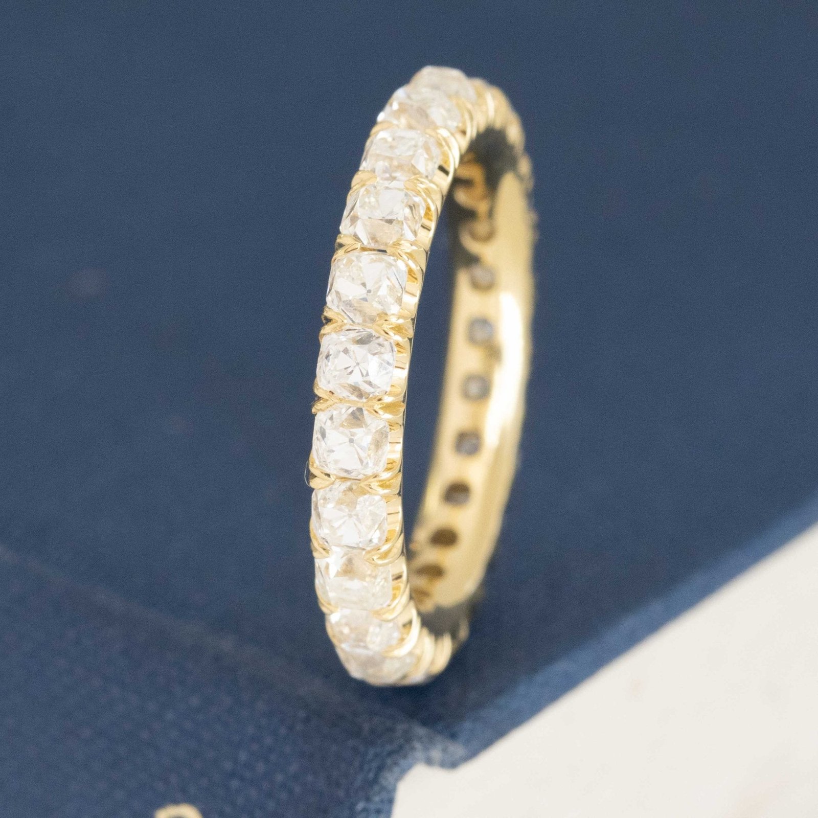 3.30ctw Old Mine Cut Diamond Eternity Band - Image 3
