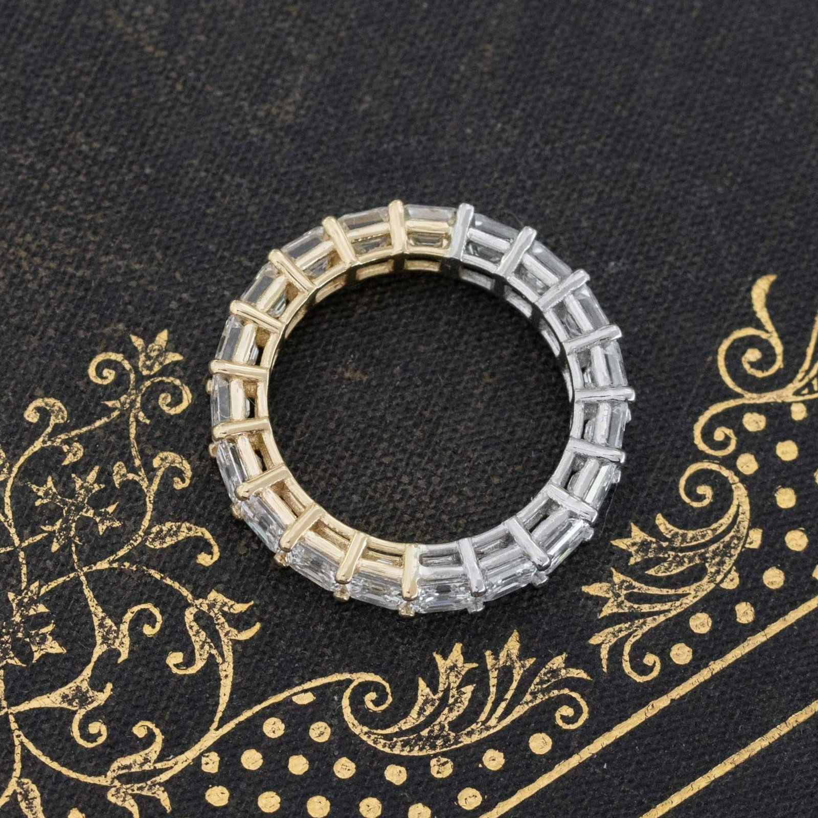 3.88ctw Asscher Cut Diamond Yin-Yang Eternity Band - Image 2
