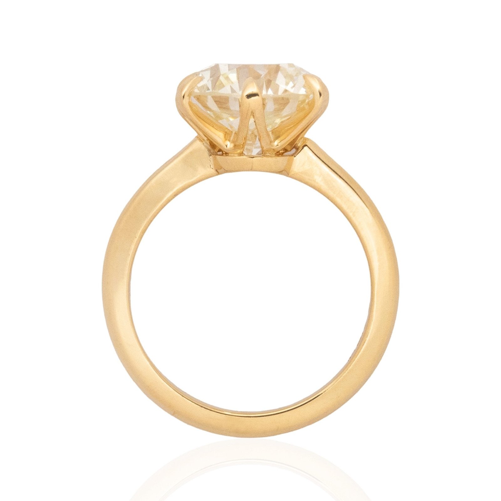 4.08ct Transitional Cut Diamond Solitaire, GIA - Image 5