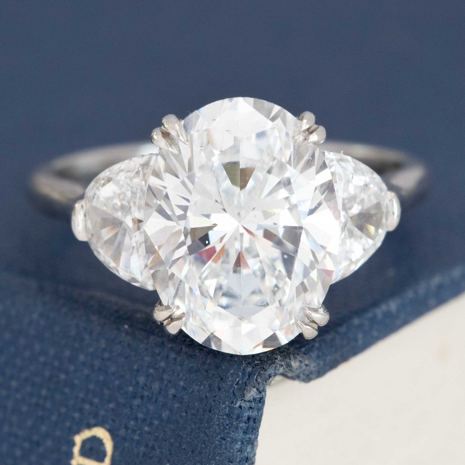 4.02ct Oval Cut Diamond Ring, by Victor Canera