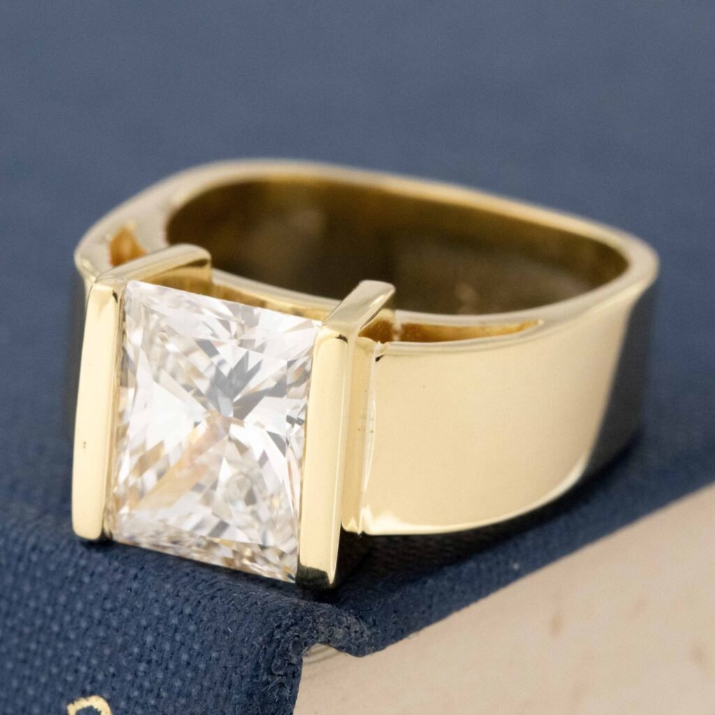 4.05ct Princess Cut Diamond Ring