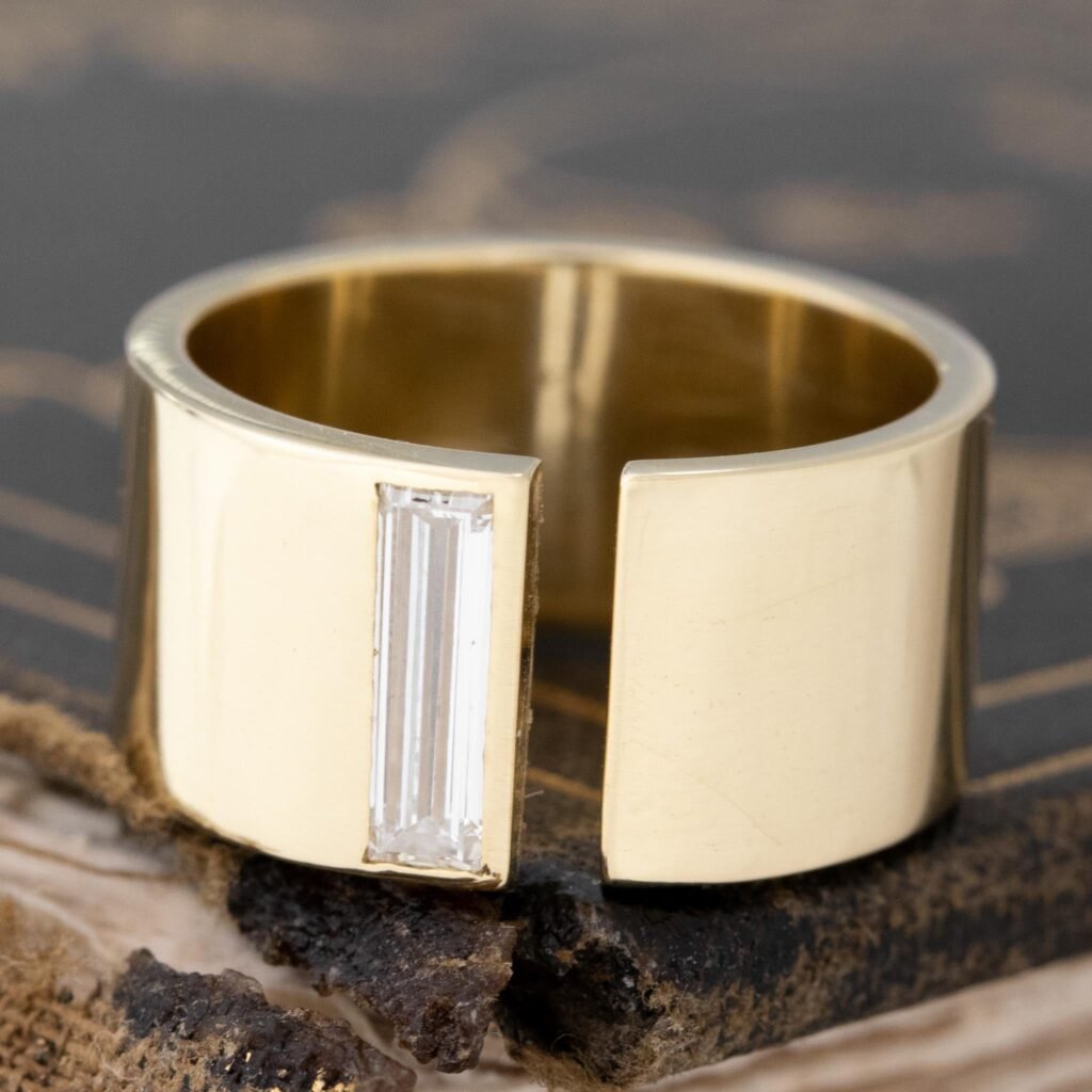 .45ct Baguette Cut Diamond Cigar Band