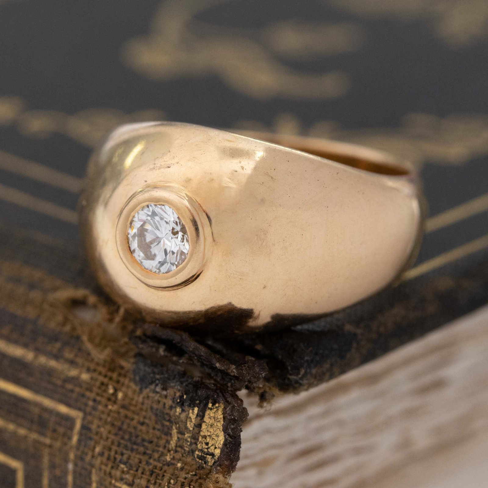 .45ct Round Brilliant Cut Diamond Dome Ring, French - Image 5