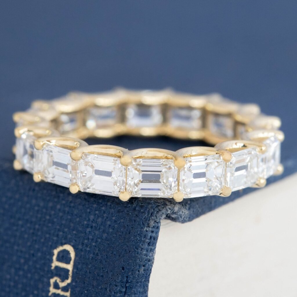 4.70ctw Emerald Cut Diamond Eternity Band