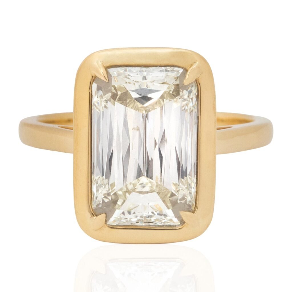 5.01ct Criss Cut Diamond Solitaire, GIA