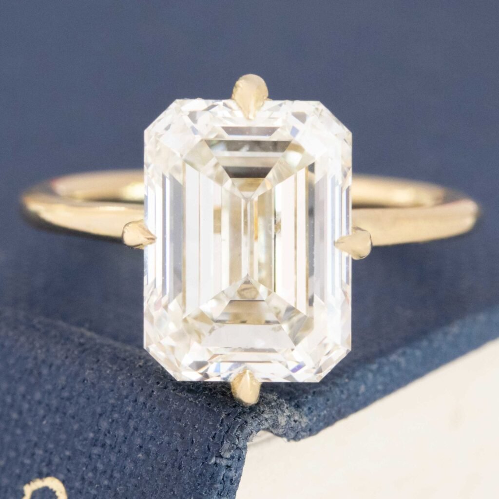 5.01ct Emerald Cut Diamond Ring