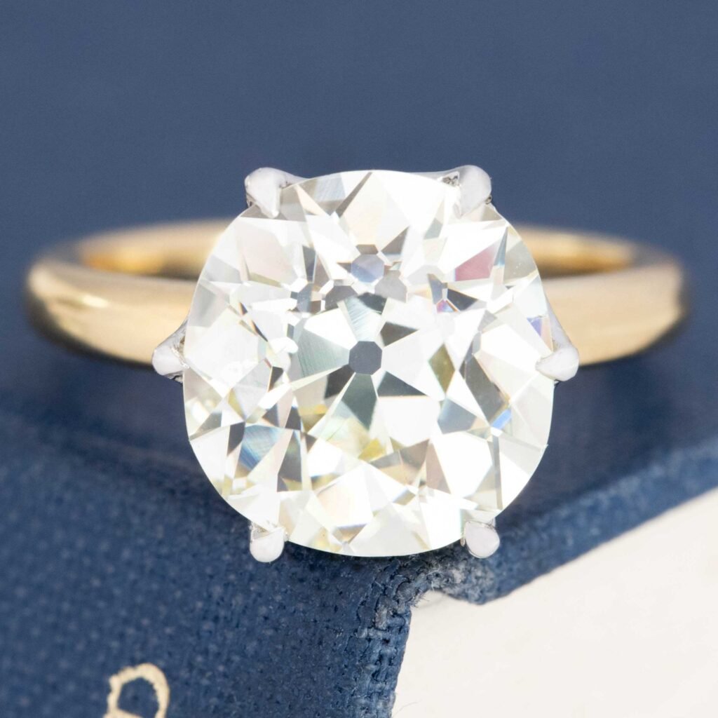 5.46ct Old Mine Cut Diamond Solitaire, GIA