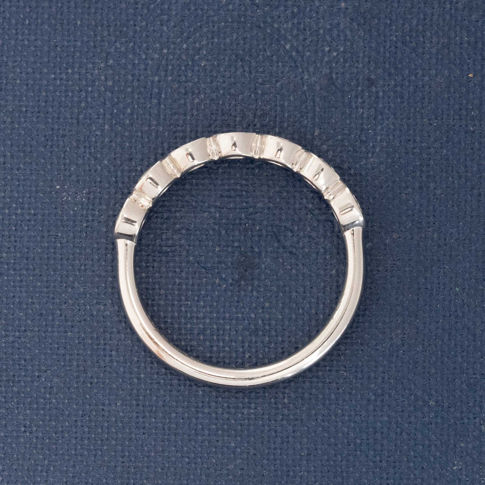 .56ctw Petite Old European Cut Diamond Bezel 7-Stone Band - Image 5