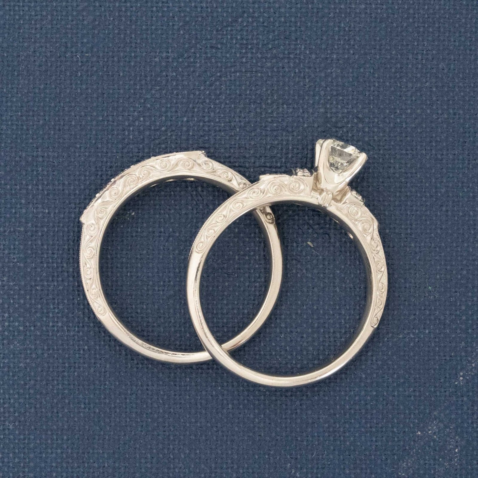 .68ctw Round Brilliant Cut Diamond Wedding Set, by Van Craeynest - Image 5
