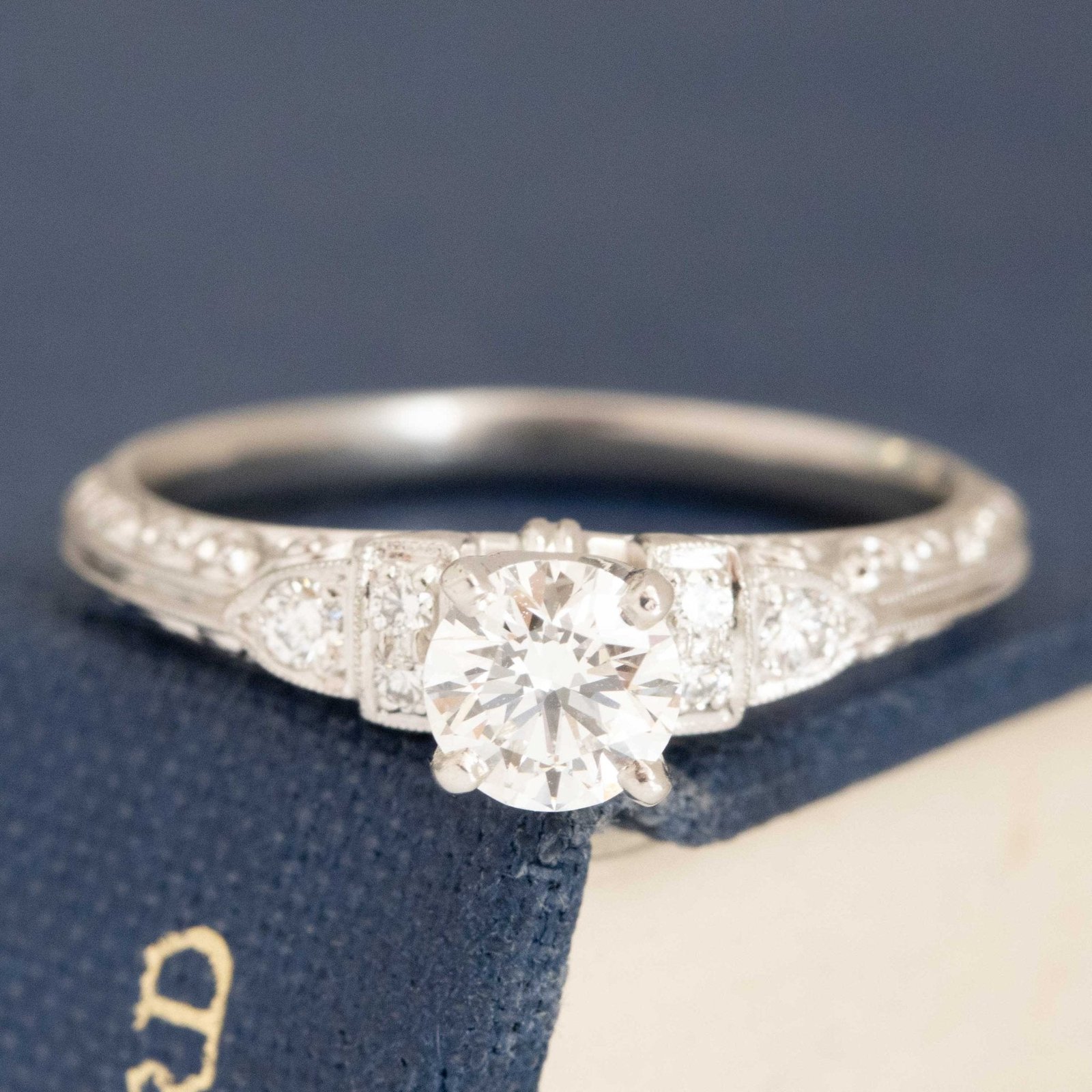 .68ctw Round Brilliant Cut Diamond Wedding Set, by Van Craeynest - Image 7