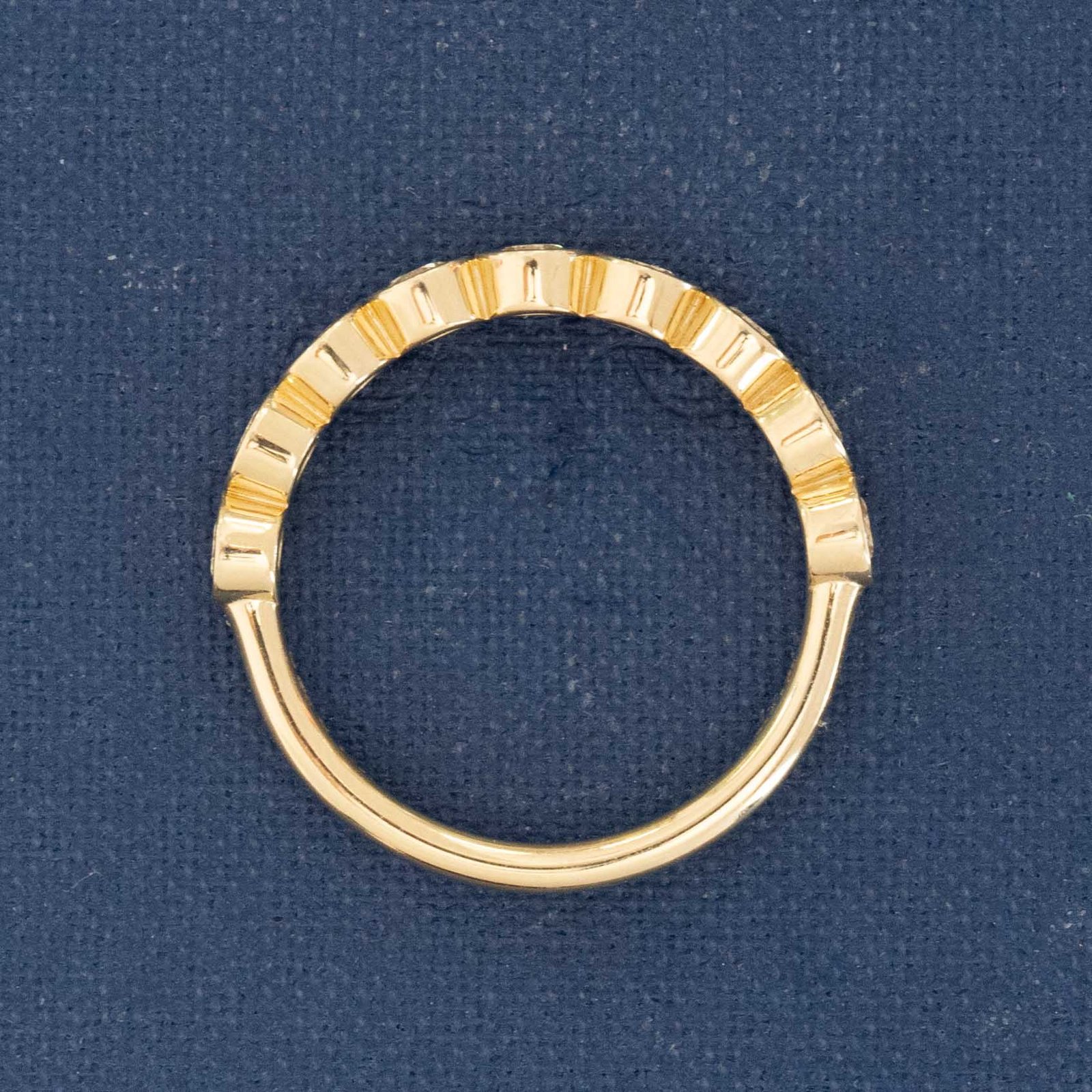 .71ctw Petite Old European Cut Diamond Half-Hoop Band - Image 5