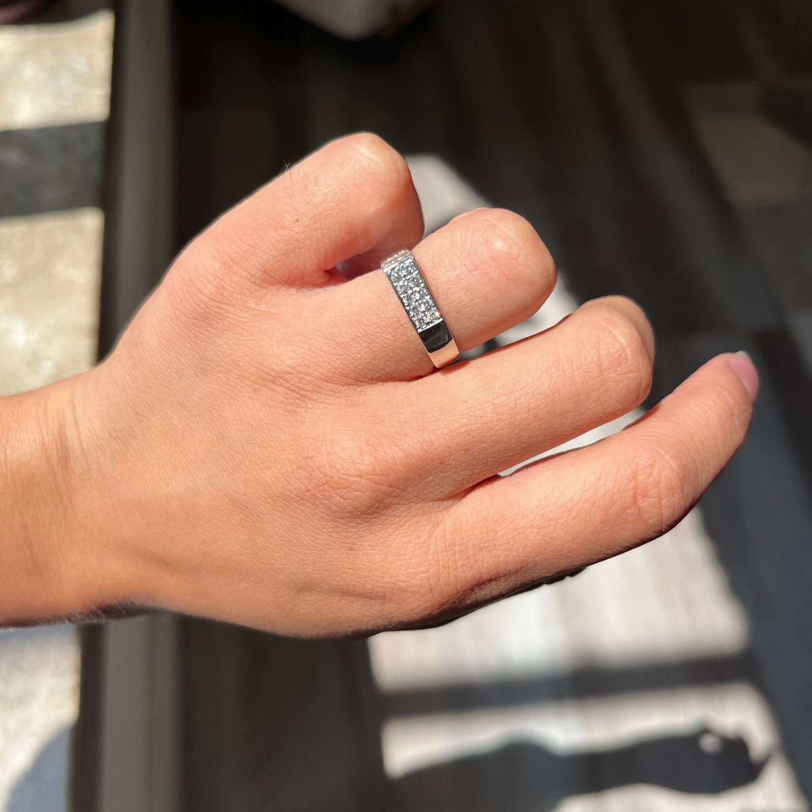 .75ctw Vintage Emerald Cut & Diamond Abstract Ring - Image 2