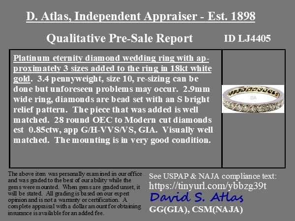 .85ctw Old European Cut Diamond Eternity Band - Image 3