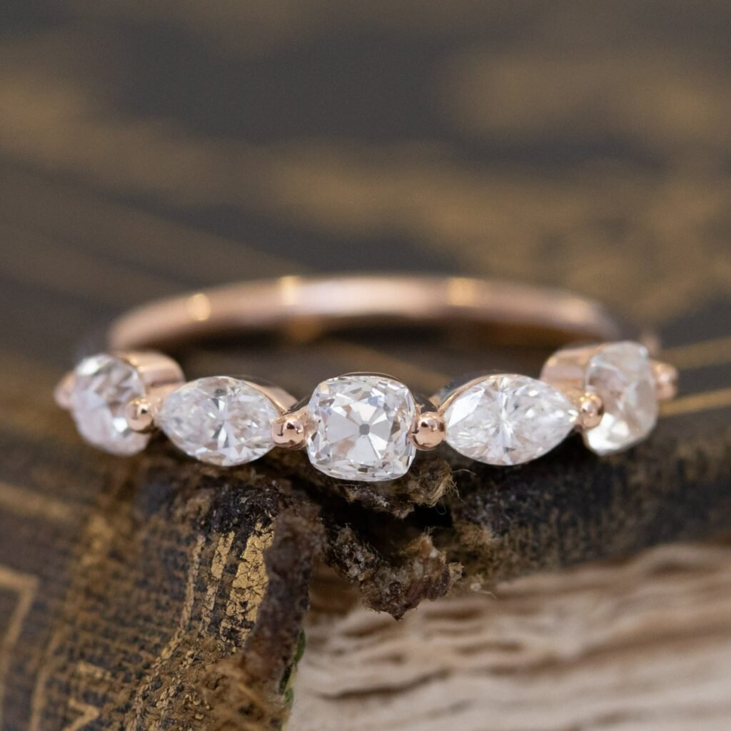 .98ctw Mixed Marquise & Old Mine Cut Diamond Band
