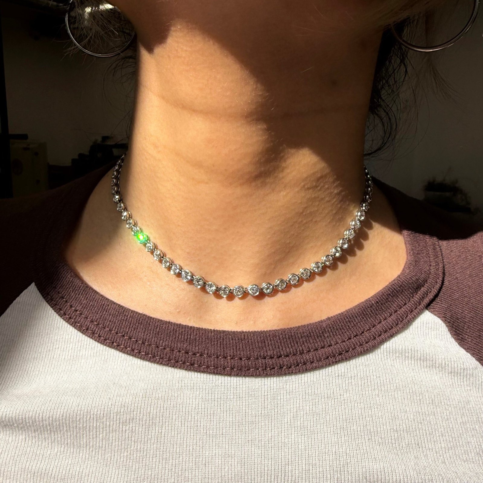 12.00ctw Antique Old European Cut Diamond Necklace, c 1933 - Image 2