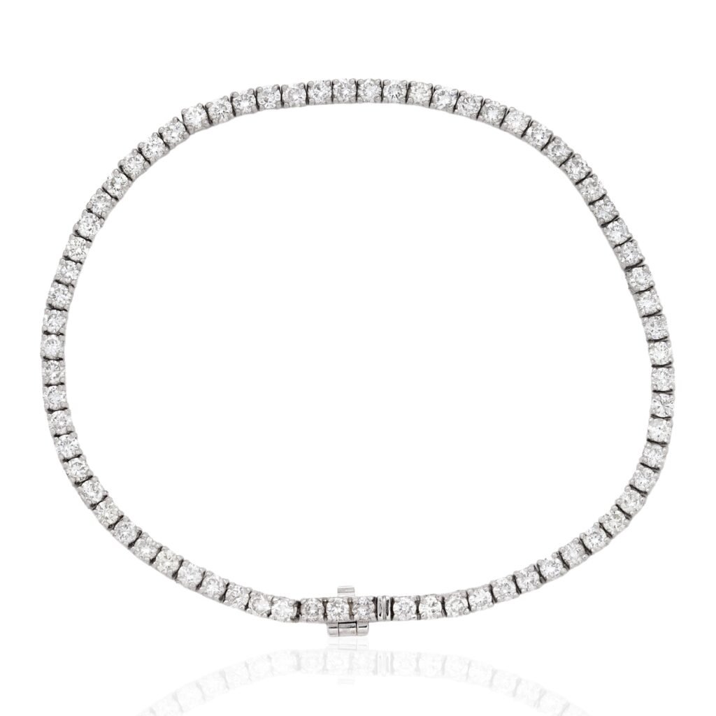 3.10ctw Vintage Round Brilliant Cut Diamond Tennis Bracelet