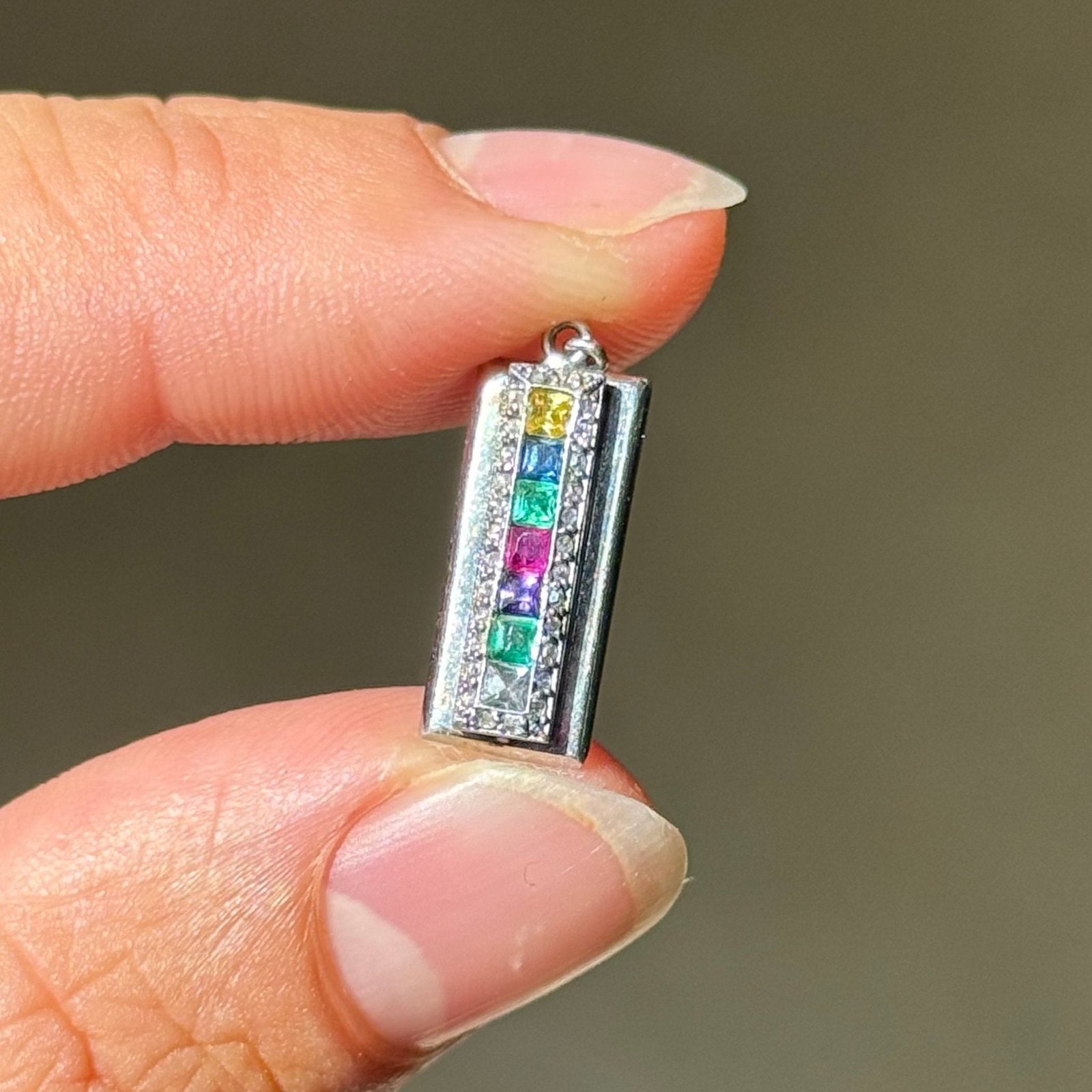 Antique Gemstone "DEAREST" Acrostic Charm, by Cartier - Image 2