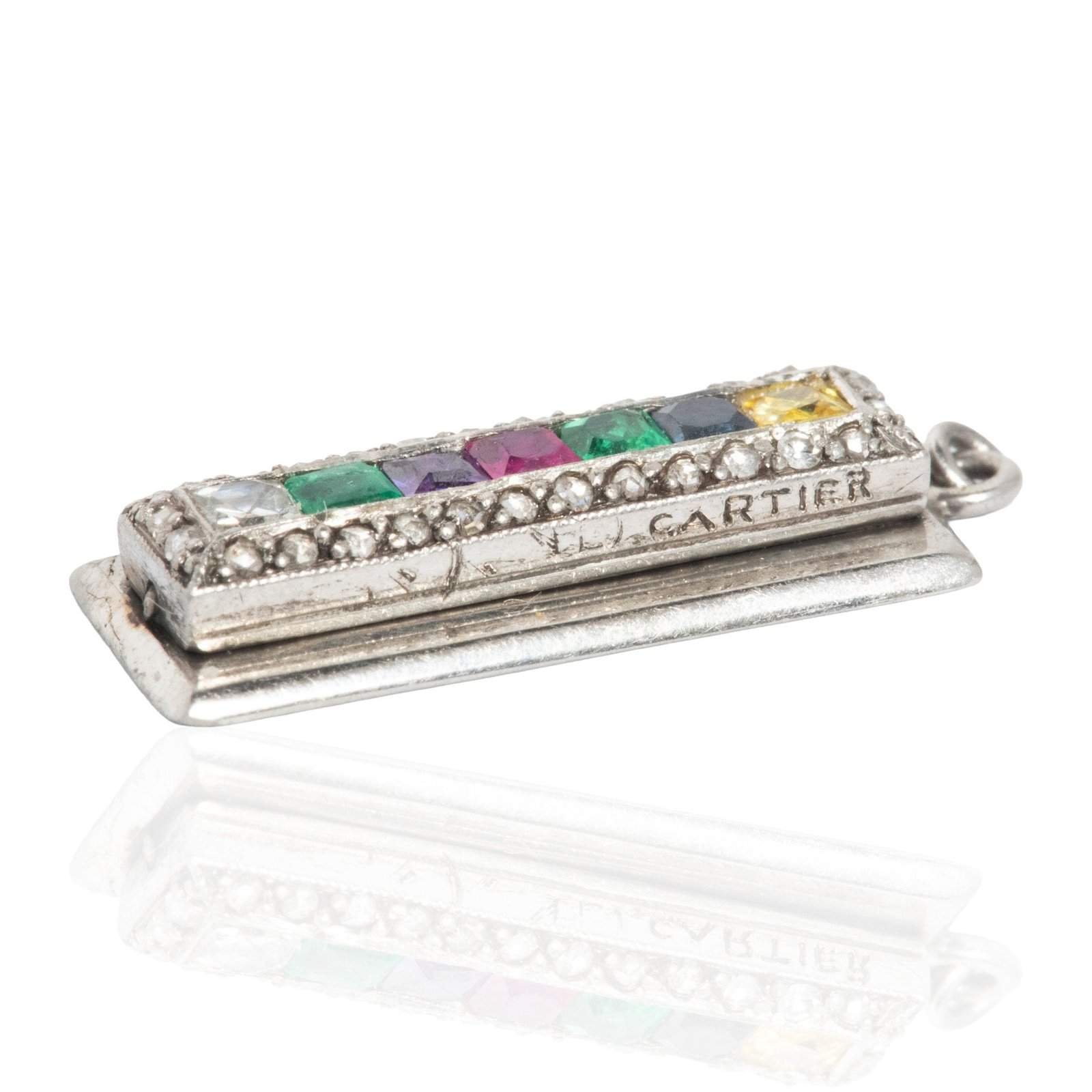 Antique Gemstone "DEAREST" Acrostic Charm, by Cartier - Image 3