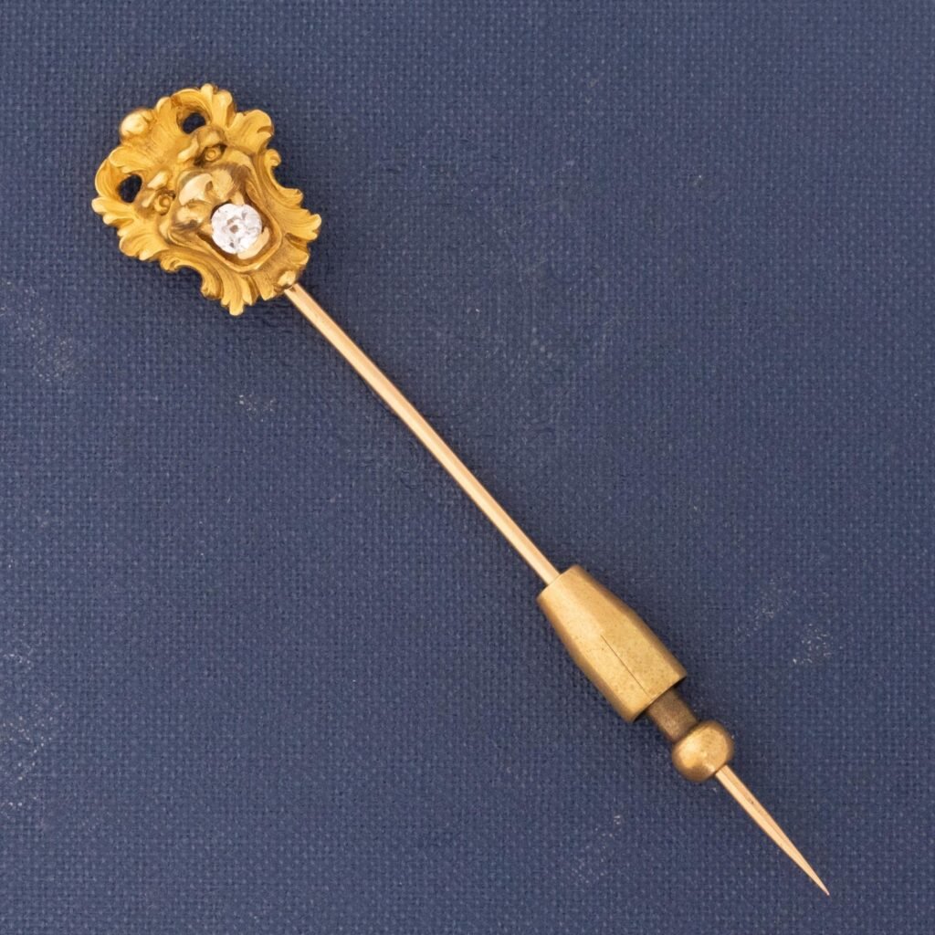 Antique French Diamond Lion Pin, by Rene Boivin