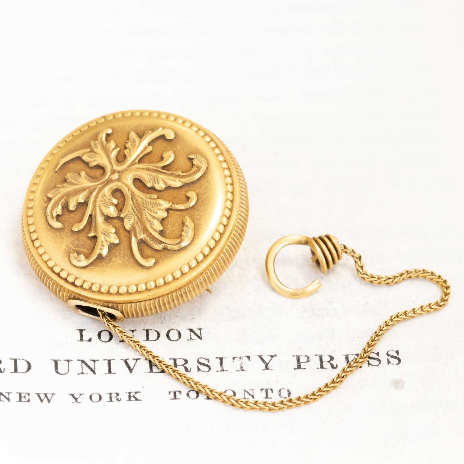Antique Retractable Chain Pencil or Pince-Nez FOB brooch by Ketchum & MacDougall - Image 2